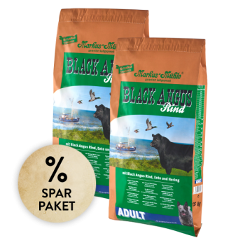 Doppelpack Markus-Mühle BLACK ANGUS ADULT 15 kg - Hundetrockenfutter