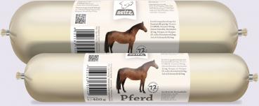 Seitz Hundefutter Pferd Pur 400g (Wurst)