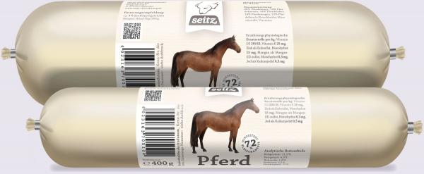 Seitz Hundefutter Pferd Pur 400g (Wurst)
