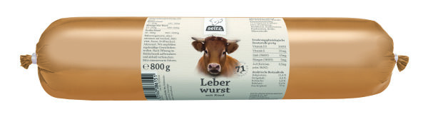 Seitz Hundefutter Leberwurst 800g (Wurst)